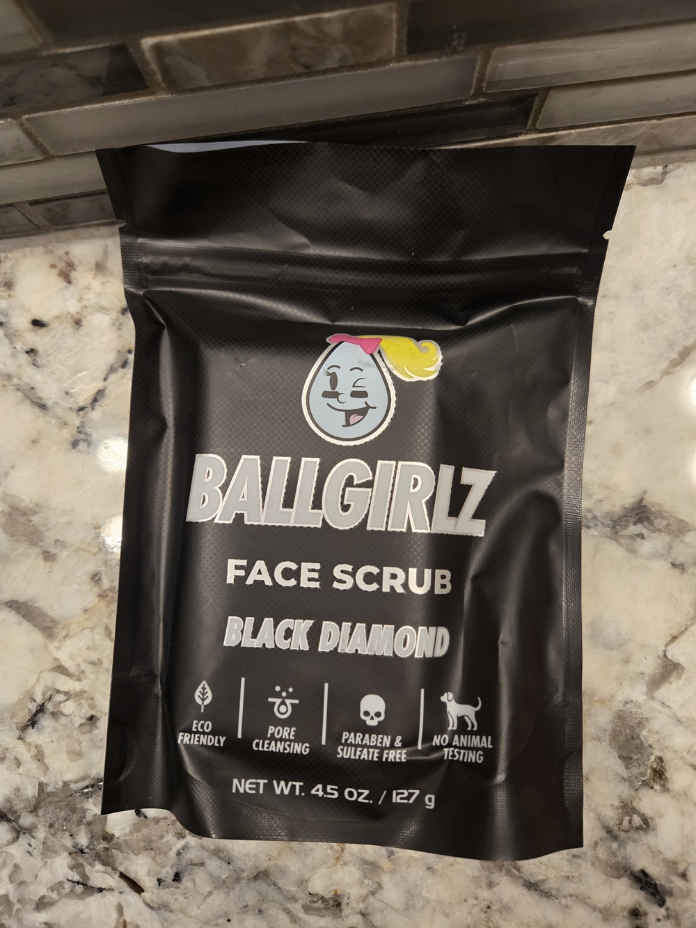 Ballgirlz Black Diamond Face Scrub Bar